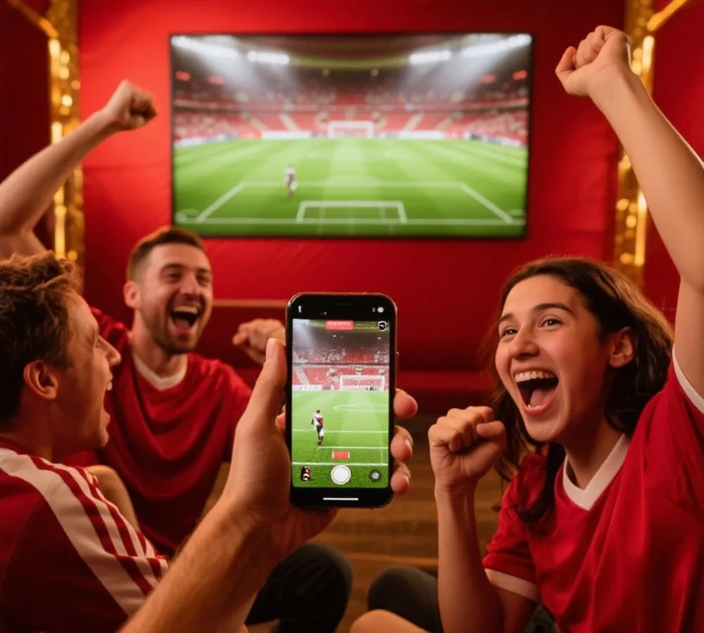 球迷观赛与活动参与场景